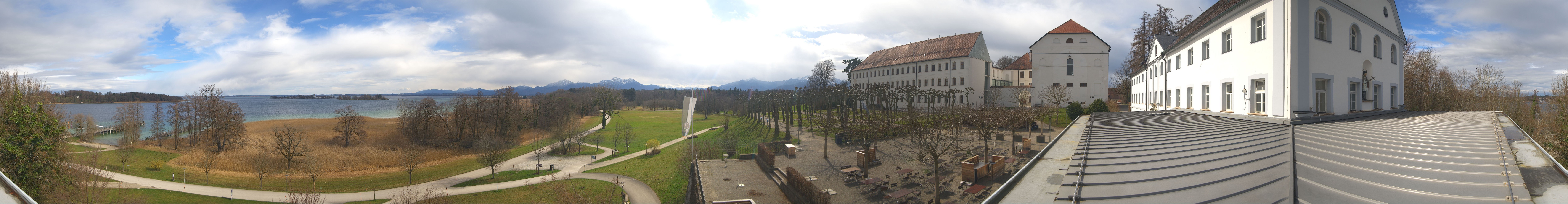 Archiv Foto Webcam Panoramablick von der Herreninsel im Chiemsee