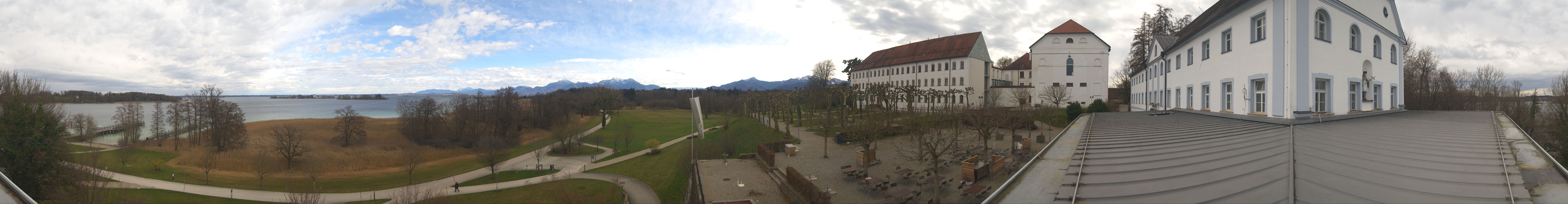 Archiv Foto Webcam Panoramablick von der Herreninsel im Chiemsee