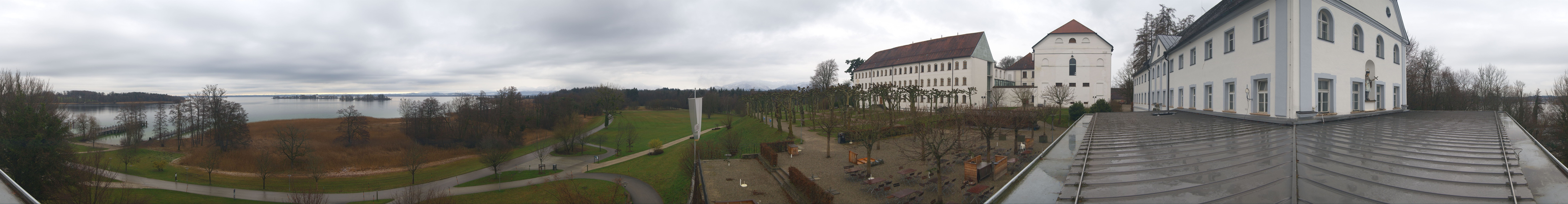 Archiv Foto Webcam Panoramablick von der Herreninsel im Chiemsee