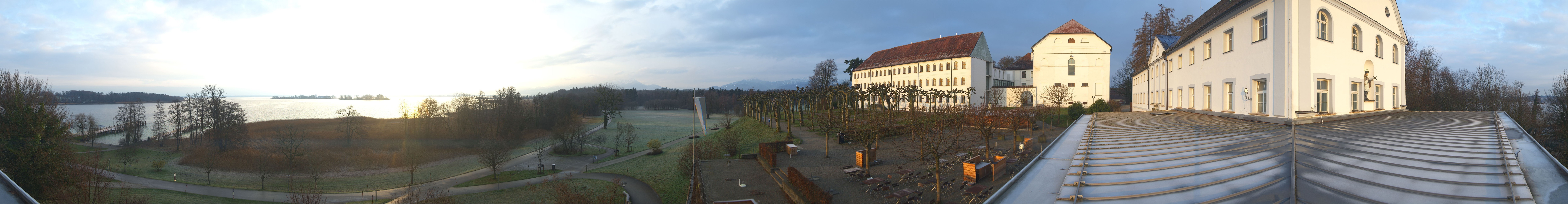Archiv Foto Webcam Panoramablick von der Herreninsel im Chiemsee