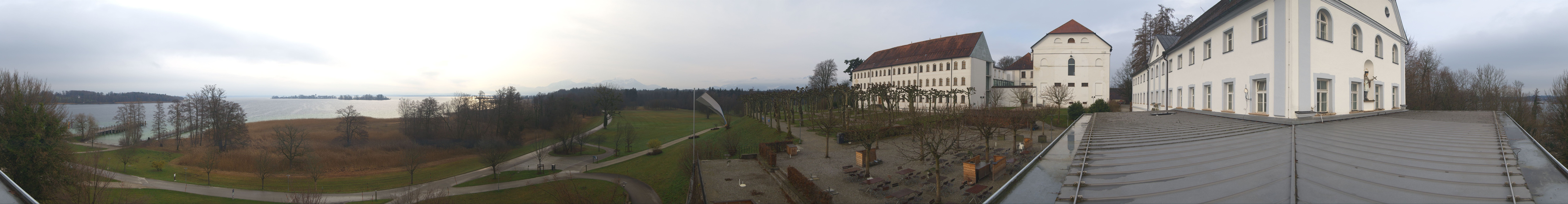 Archiv Foto Webcam Panoramablick von der Herreninsel im Chiemsee