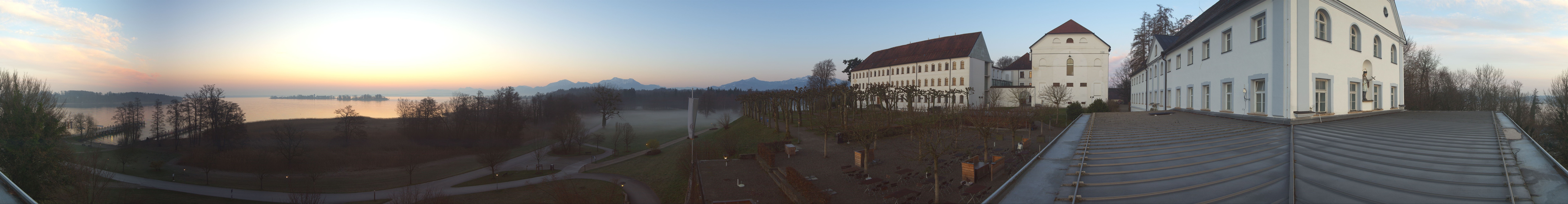 Archiv Foto Webcam Panoramablick von der Herreninsel im Chiemsee