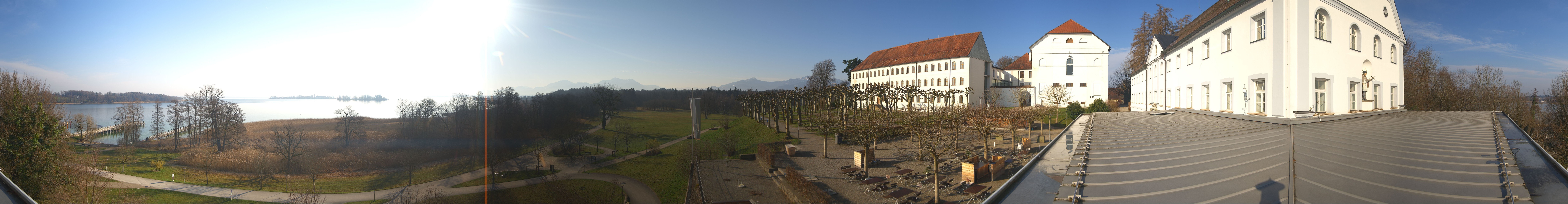 Archiv Foto Webcam Panoramablick von der Herreninsel im Chiemsee