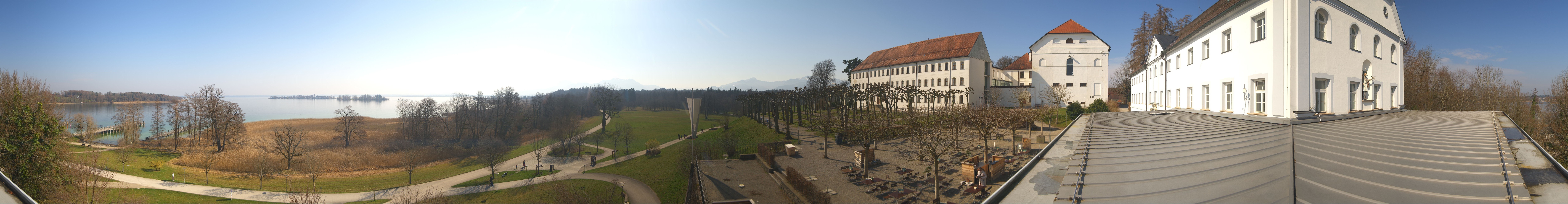 Archiv Foto Webcam Panoramablick von der Herreninsel im Chiemsee