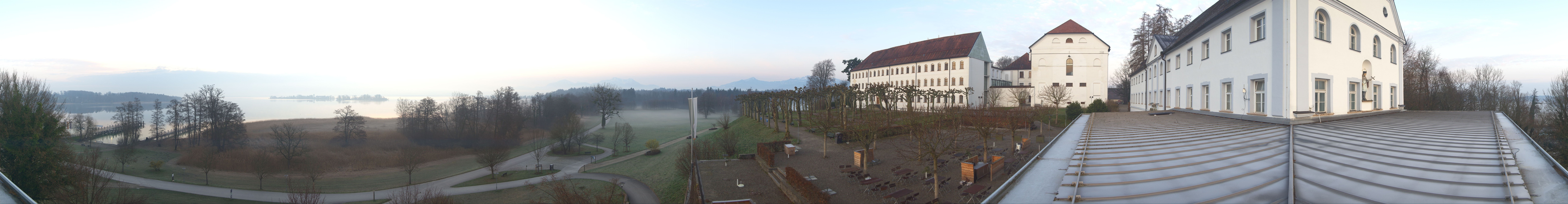 Archiv Foto Webcam Panoramablick von der Herreninsel im Chiemsee