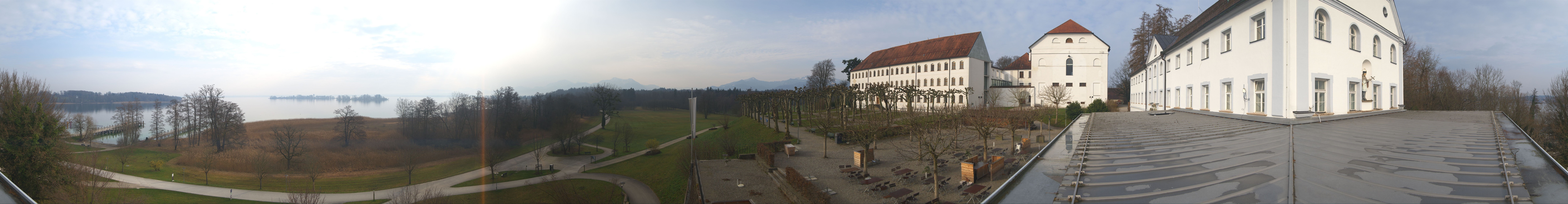Archiv Foto Webcam Panoramablick von der Herreninsel im Chiemsee