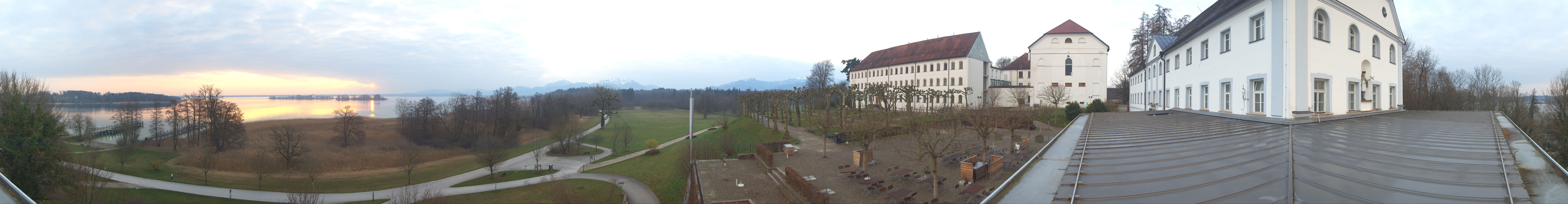 Archiv Foto Webcam Panoramablick von der Herreninsel im Chiemsee