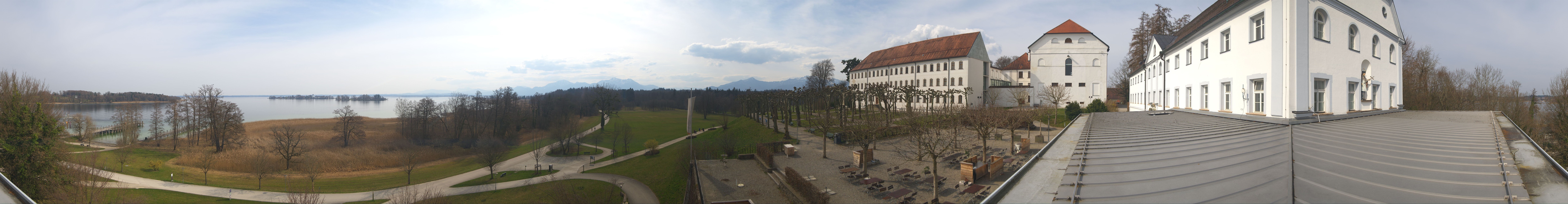Archiv Foto Webcam Panoramablick von der Herreninsel im Chiemsee