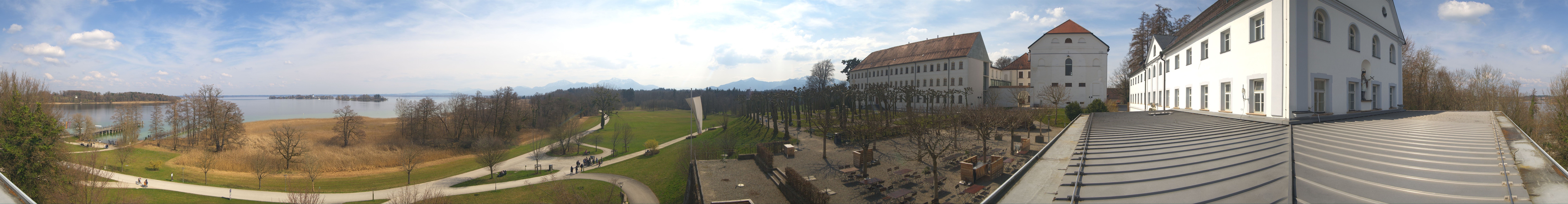 Archiv Foto Webcam Panoramablick von der Herreninsel im Chiemsee