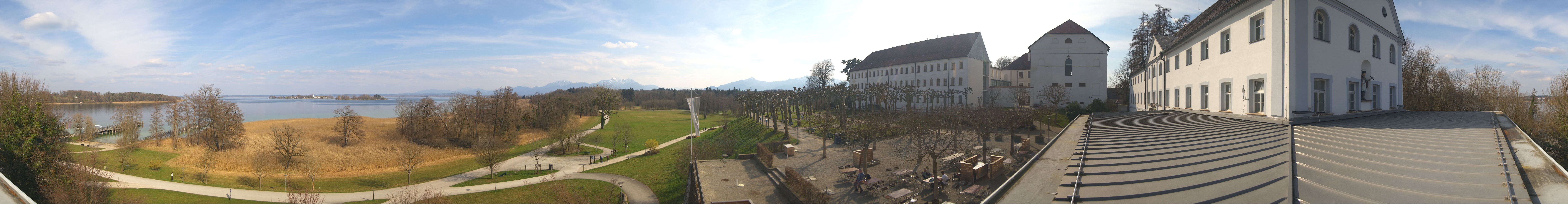 Archiv Foto Webcam Panoramablick von der Herreninsel im Chiemsee