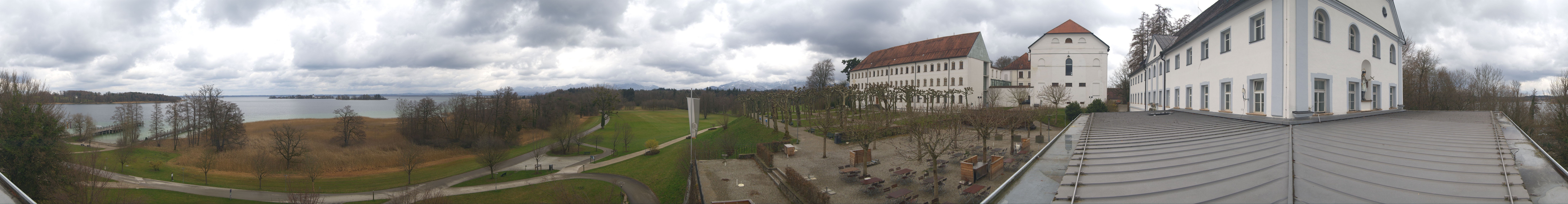 Archiv Foto Webcam Panoramablick von der Herreninsel im Chiemsee
