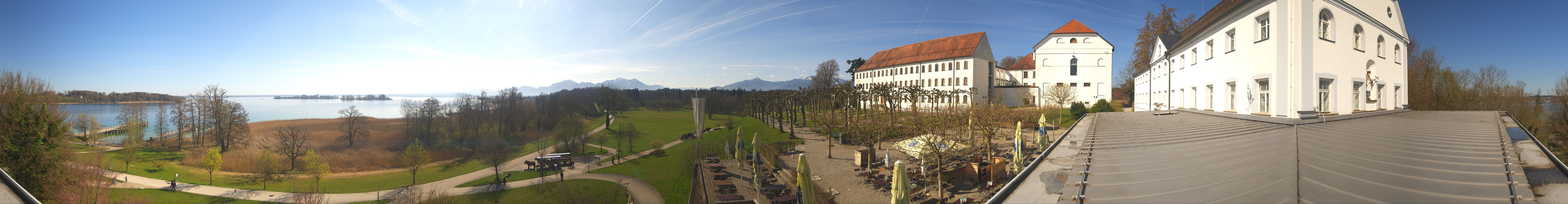 Archiv Foto Webcam Panoramablick von der Herreninsel im Chiemsee