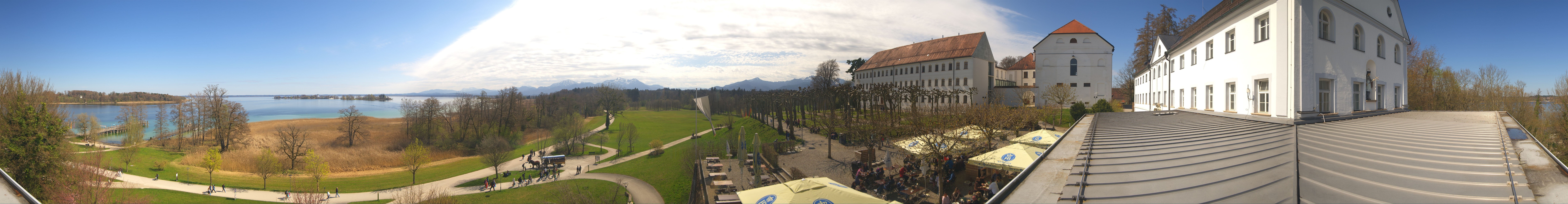 Archiv Foto Webcam Panoramablick von der Herreninsel im Chiemsee