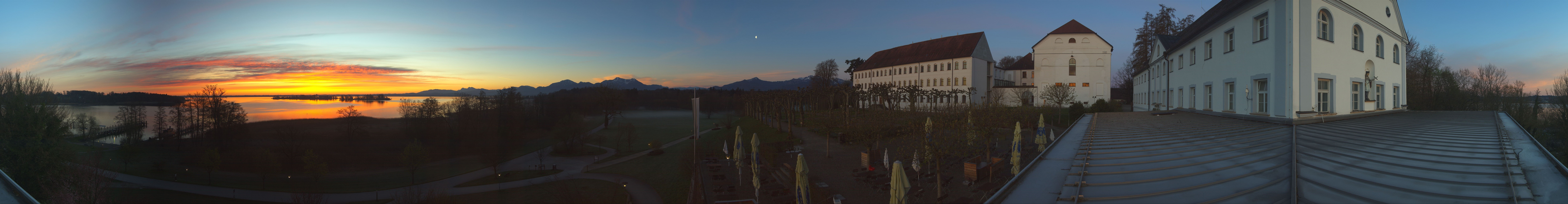 Archiv Foto Webcam Panoramablick von der Herreninsel im Chiemsee