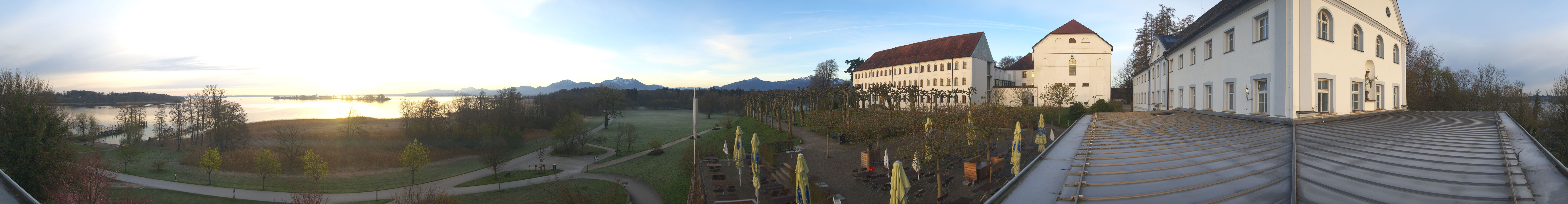 Archiv Foto Webcam Panoramablick von der Herreninsel im Chiemsee