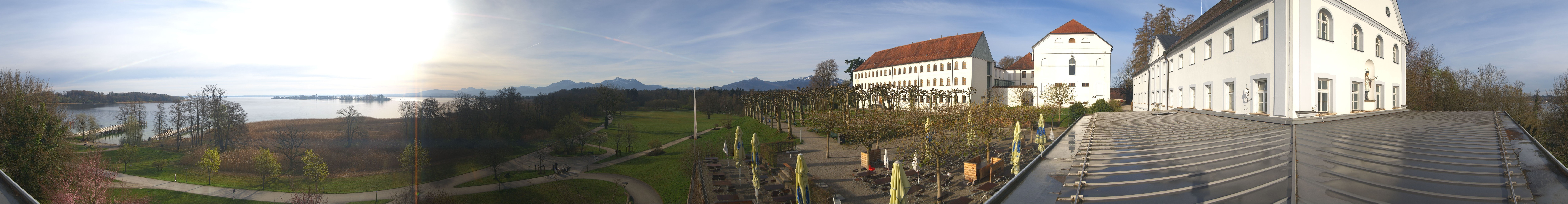 Archiv Foto Webcam Panoramablick von der Herreninsel im Chiemsee
