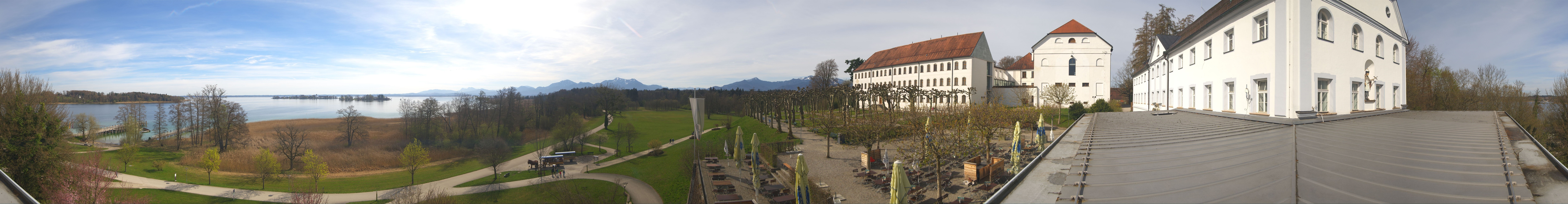 Archiv Foto Webcam Panoramablick von der Herreninsel im Chiemsee
