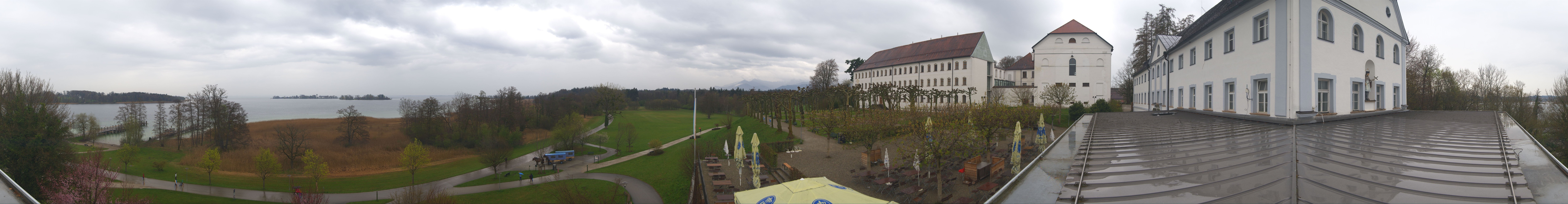 Archiv Foto Webcam Panoramablick von der Herreninsel im Chiemsee