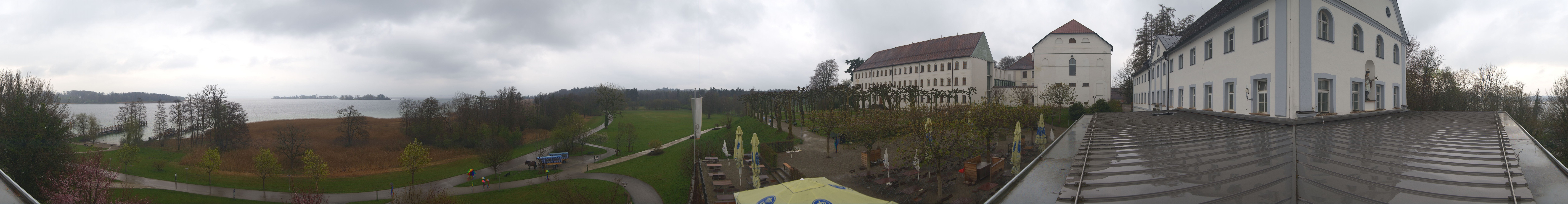 Archiv Foto Webcam Panoramablick von der Herreninsel im Chiemsee