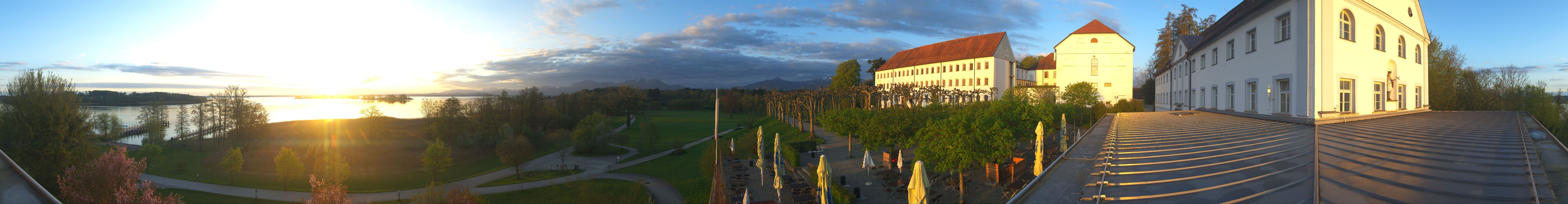 Archiv Foto Webcam Panoramablick von der Herreninsel im Chiemsee