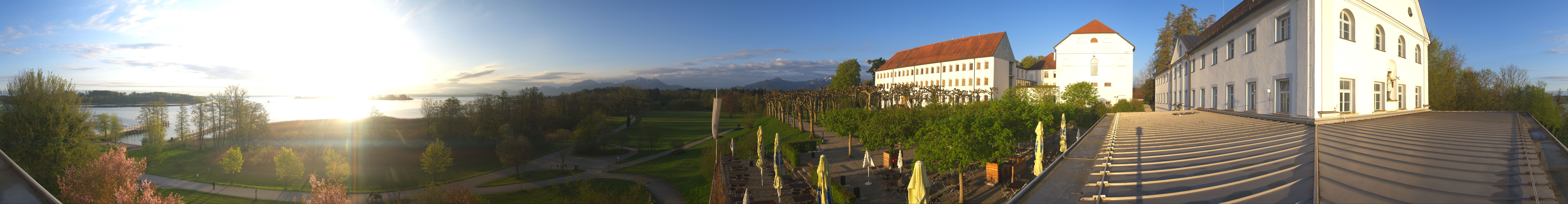 Archiv Foto Webcam Panoramablick von der Herreninsel im Chiemsee