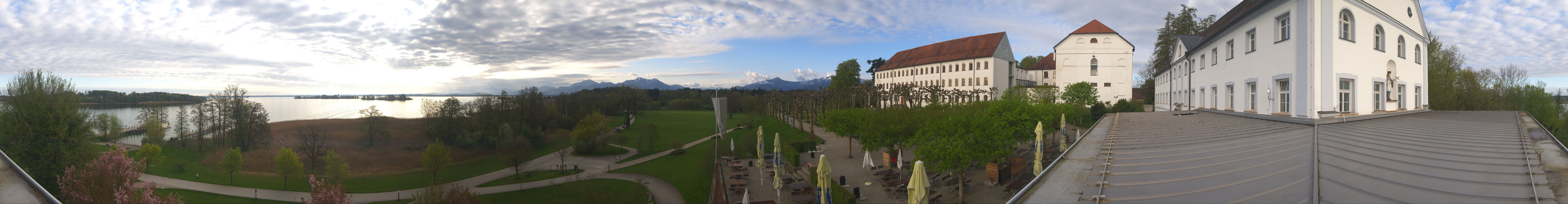 Archiv Foto Webcam Panoramablick von der Herreninsel im Chiemsee