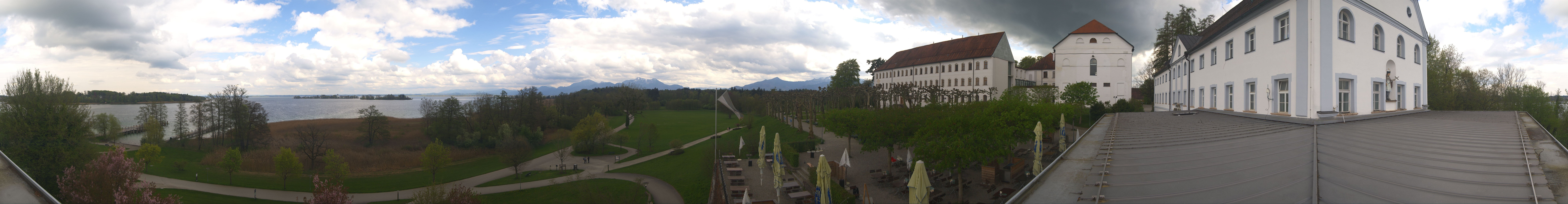 Archiv Foto Webcam Panoramablick von der Herreninsel im Chiemsee