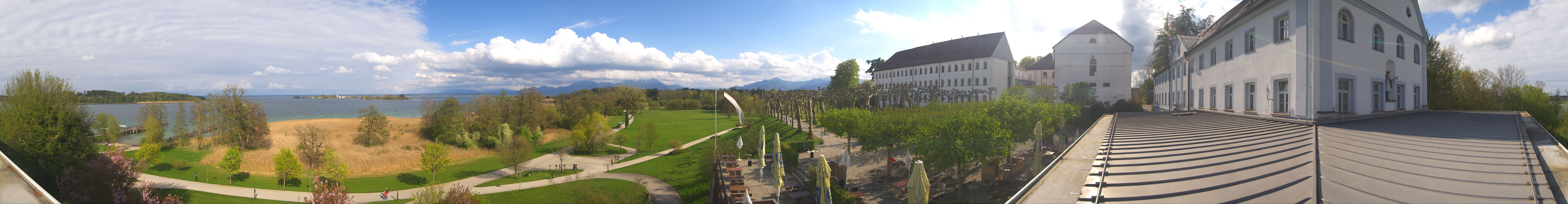 Archiv Foto Webcam Panoramablick von der Herreninsel im Chiemsee