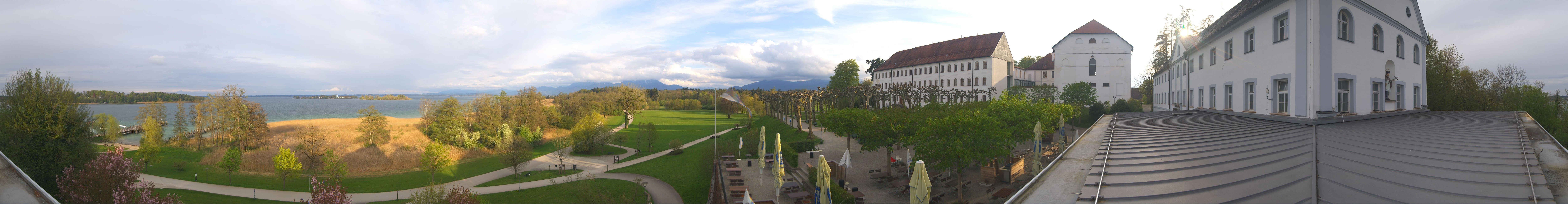 Archiv Foto Webcam Panoramablick von der Herreninsel im Chiemsee