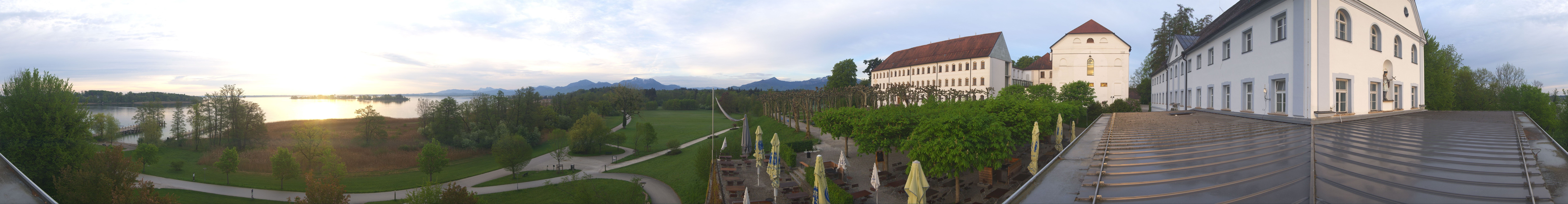 Archiv Foto Webcam Panoramablick von der Herreninsel im Chiemsee