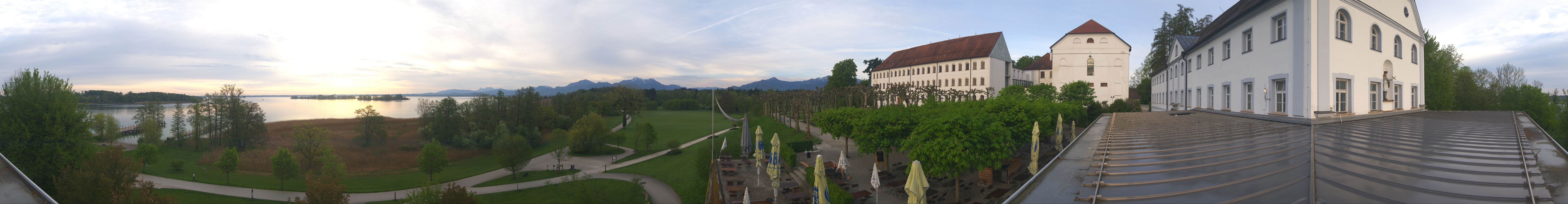 Archiv Foto Webcam Panoramablick von der Herreninsel im Chiemsee