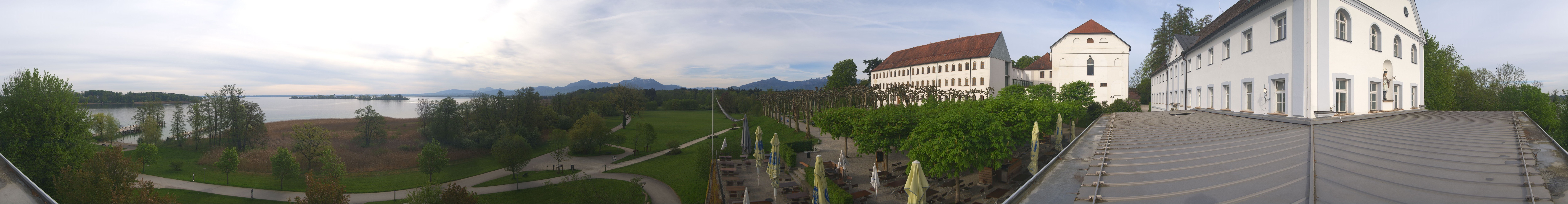 Archiv Foto Webcam Panoramablick von der Herreninsel im Chiemsee