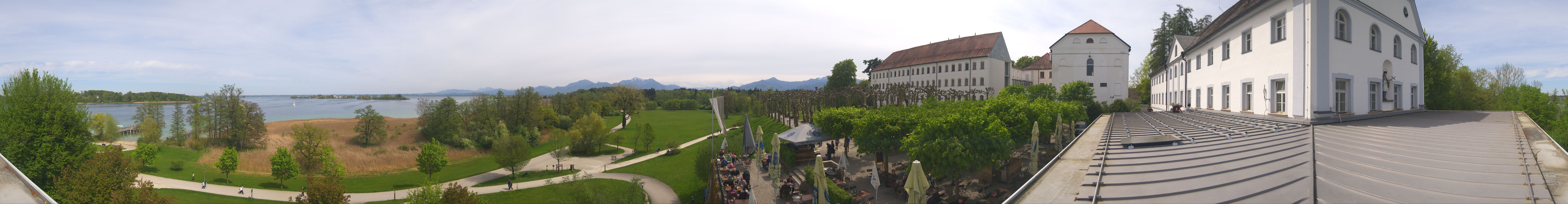 Archiv Foto Webcam Panoramablick von der Herreninsel im Chiemsee