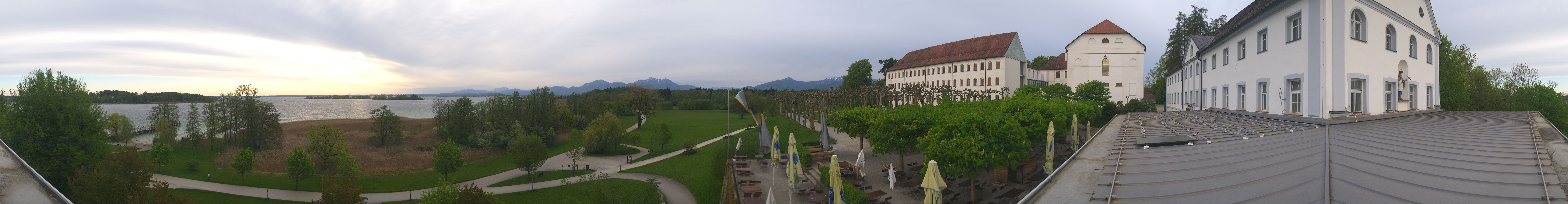 Archiv Foto Webcam Panoramablick von der Herreninsel im Chiemsee