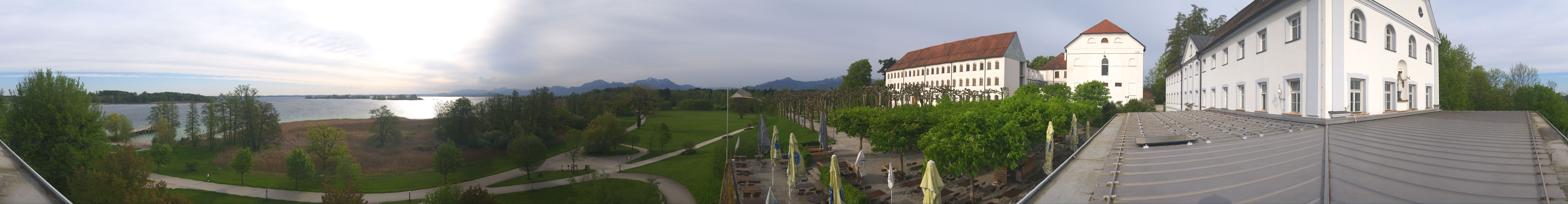 Archiv Foto Webcam Panoramablick von der Herreninsel im Chiemsee