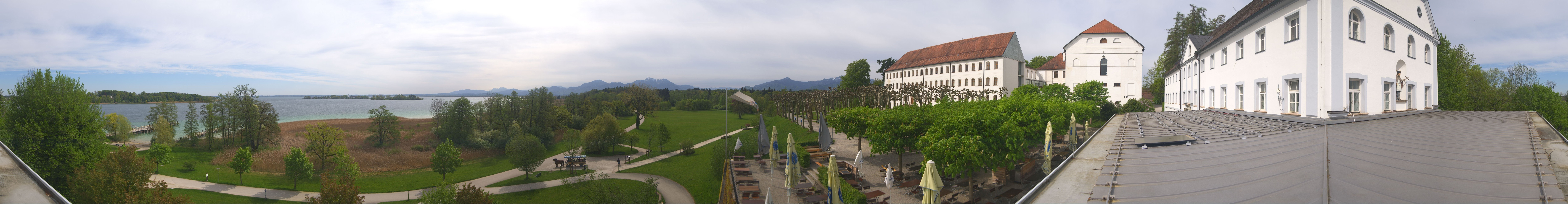 Archiv Foto Webcam Panoramablick von der Herreninsel im Chiemsee
