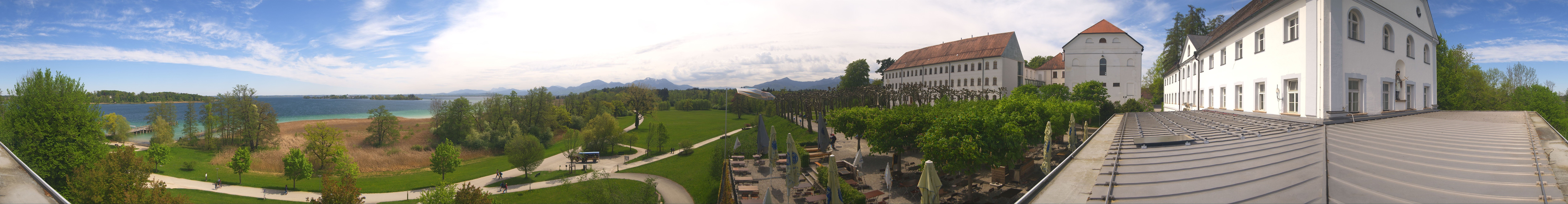 Archiv Foto Webcam Panoramablick von der Herreninsel im Chiemsee