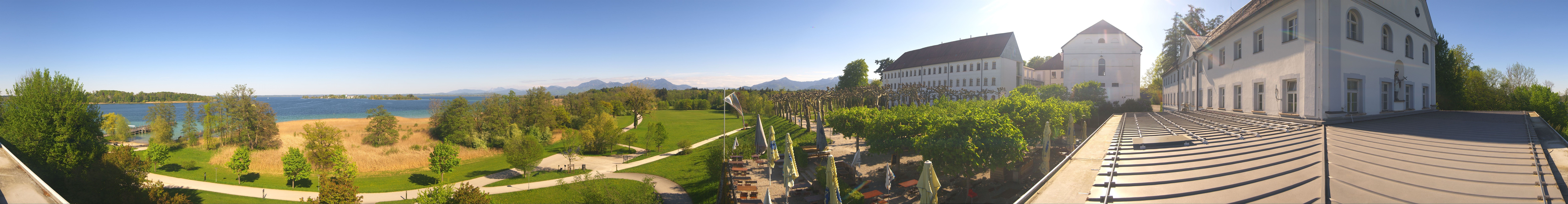 Archiv Foto Webcam Panoramablick von der Herreninsel im Chiemsee