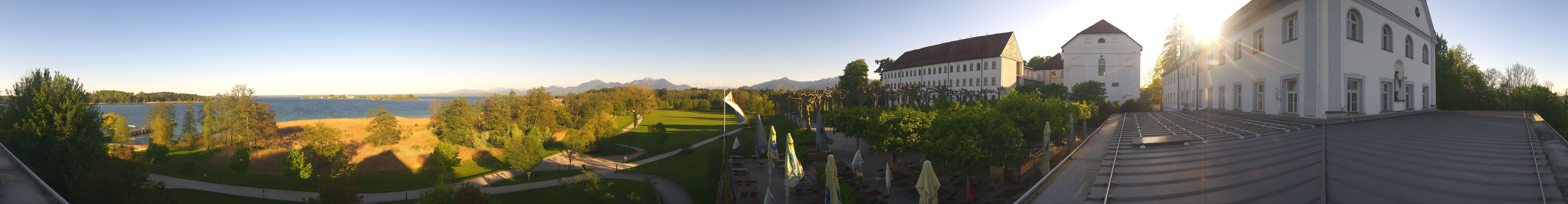 Archiv Foto Webcam Panoramablick von der Herreninsel im Chiemsee