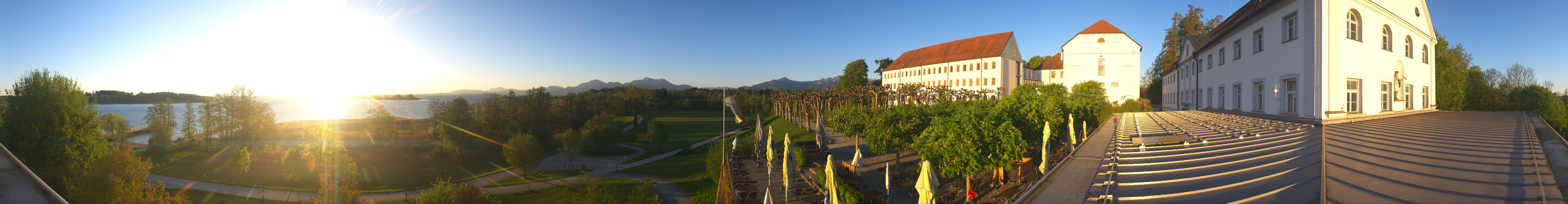 Archiv Foto Webcam Panoramablick von der Herreninsel im Chiemsee