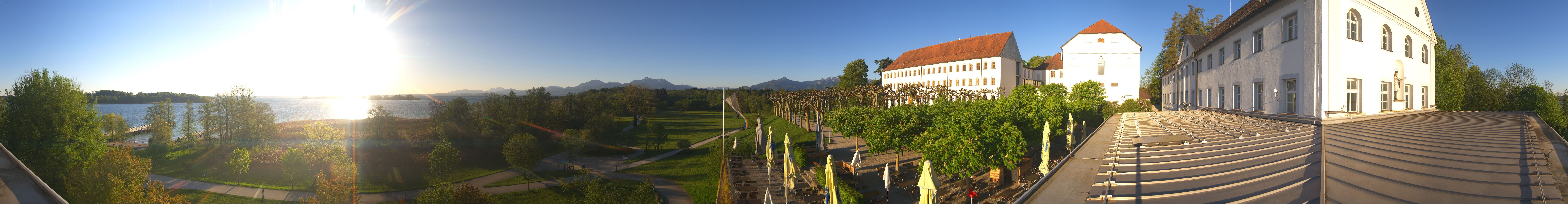 Archiv Foto Webcam Panoramablick von der Herreninsel im Chiemsee