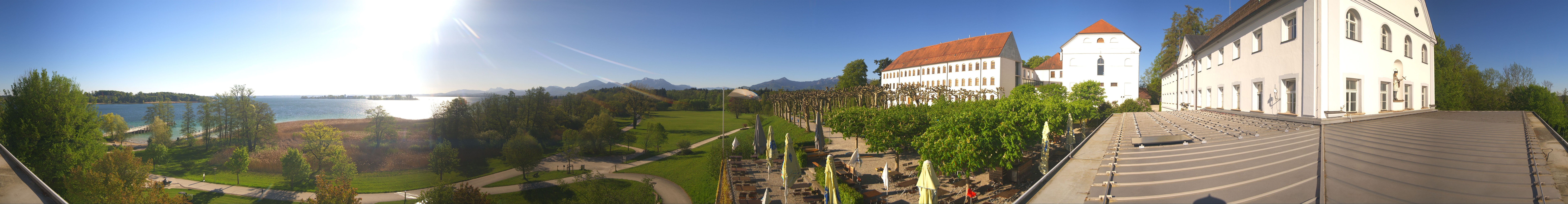 Archiv Foto Webcam Panoramablick von der Herreninsel im Chiemsee