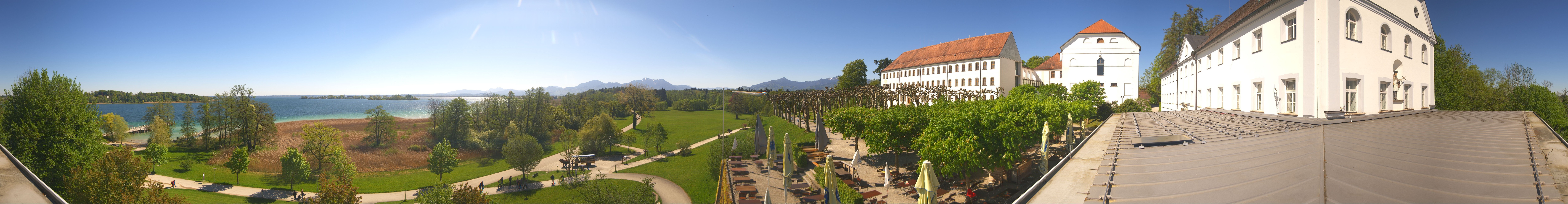 Archiv Foto Webcam Panoramablick von der Herreninsel im Chiemsee