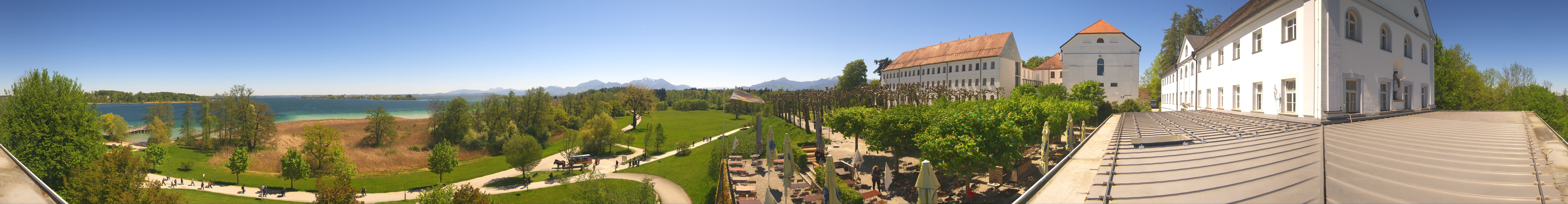 Archiv Foto Webcam Panoramablick von der Herreninsel im Chiemsee
