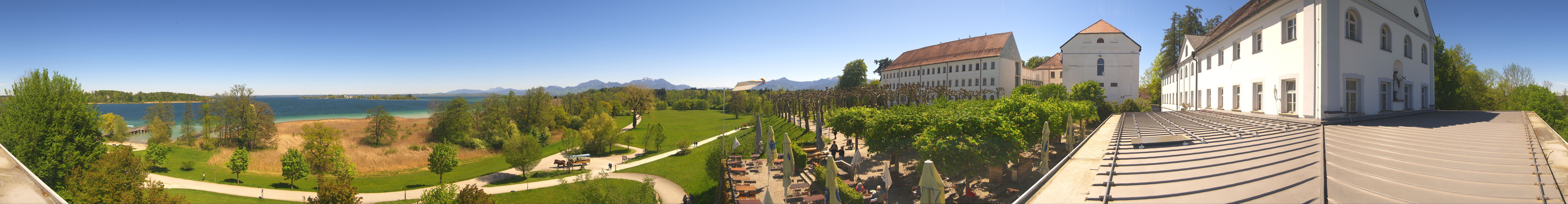Archiv Foto Webcam Panoramablick von der Herreninsel im Chiemsee