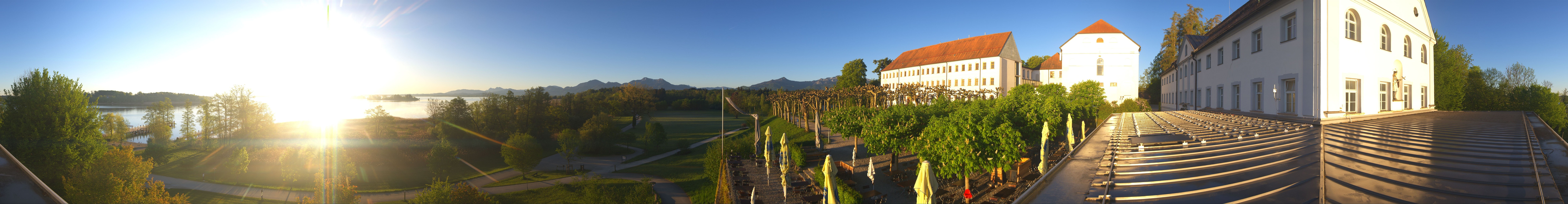 Archiv Foto Webcam Panoramablick von der Herreninsel im Chiemsee