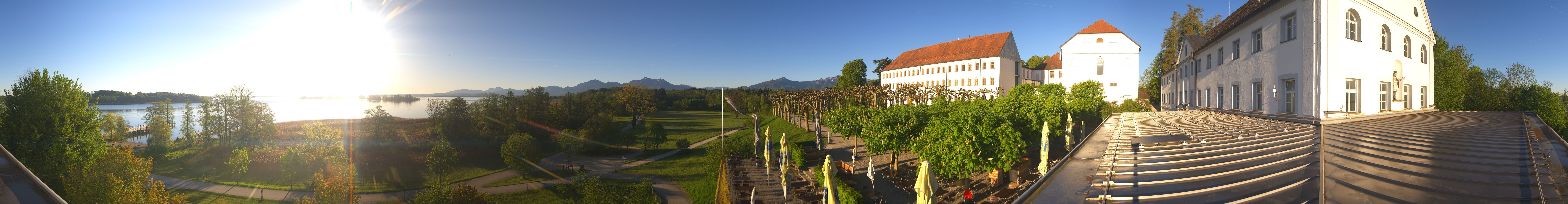 Archiv Foto Webcam Panoramablick von der Herreninsel im Chiemsee