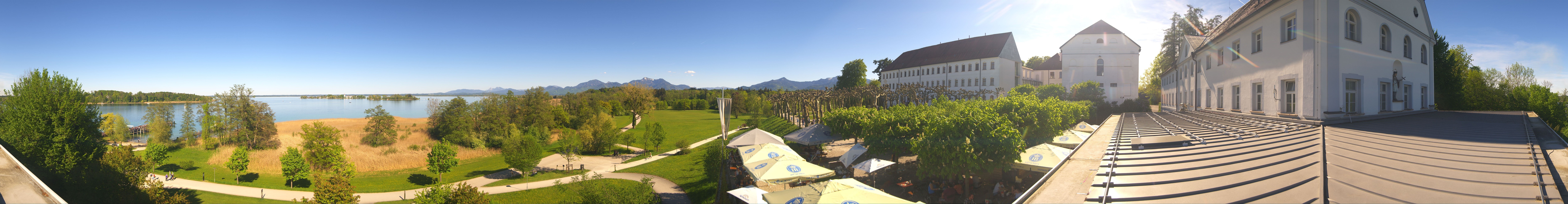 Archiv Foto Webcam Panoramablick von der Herreninsel im Chiemsee