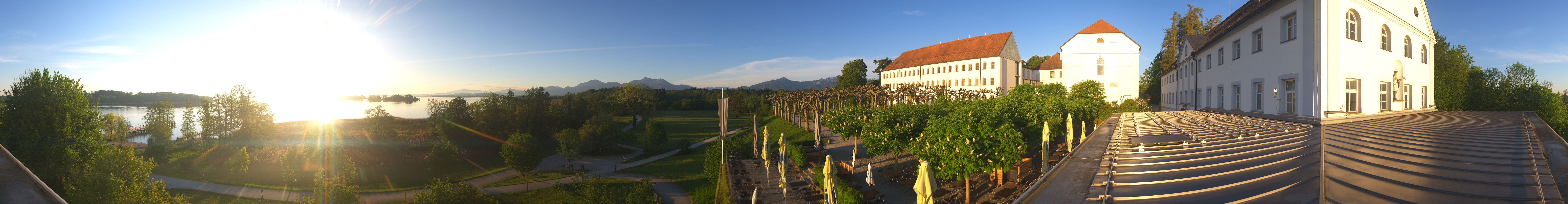 Archiv Foto Webcam Panoramablick von der Herreninsel im Chiemsee