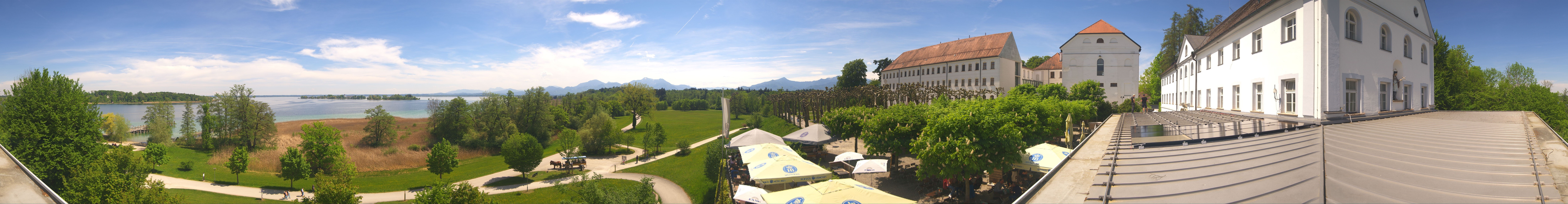 Archiv Foto Webcam Panoramablick von der Herreninsel im Chiemsee